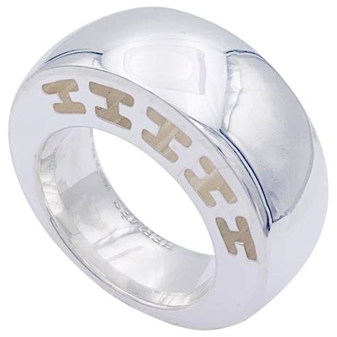 bague hermes argent et or|hermes bagues en argent.